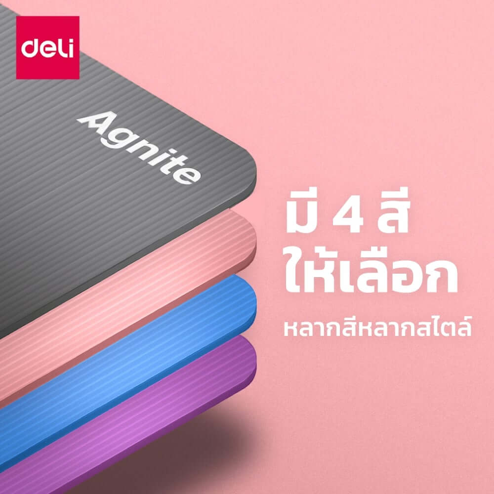 เสื่อโยคะ AGNITE ER202-GR-01 10มม สีเทา (หนาพิเศษ)_6